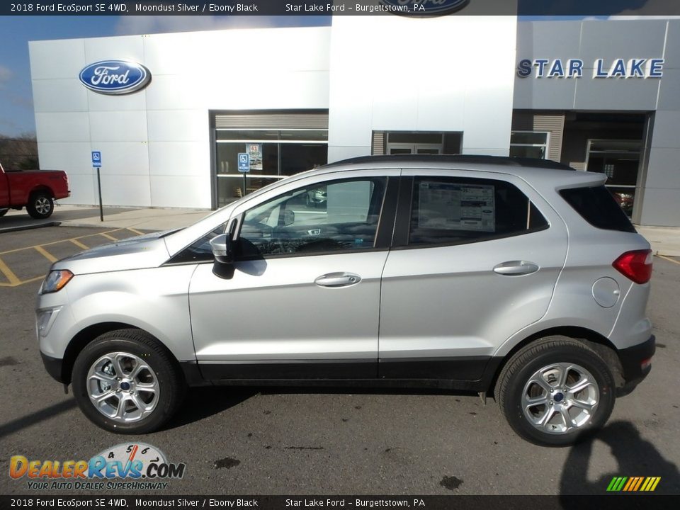 2018 Ford EcoSport SE 4WD Moondust Silver / Ebony Black Photo #9