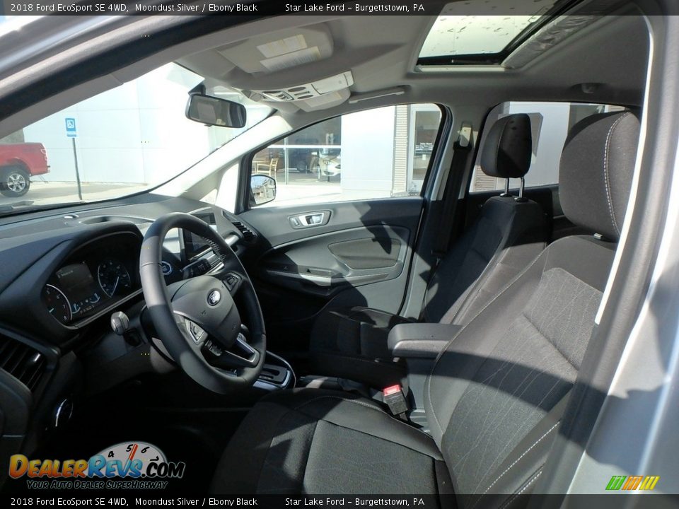 2018 Ford EcoSport SE 4WD Moondust Silver / Ebony Black Photo #10