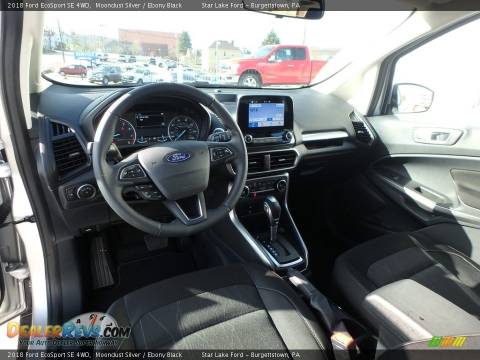 2018 Ford EcoSport SE 4WD Moondust Silver / Ebony Black Photo #12