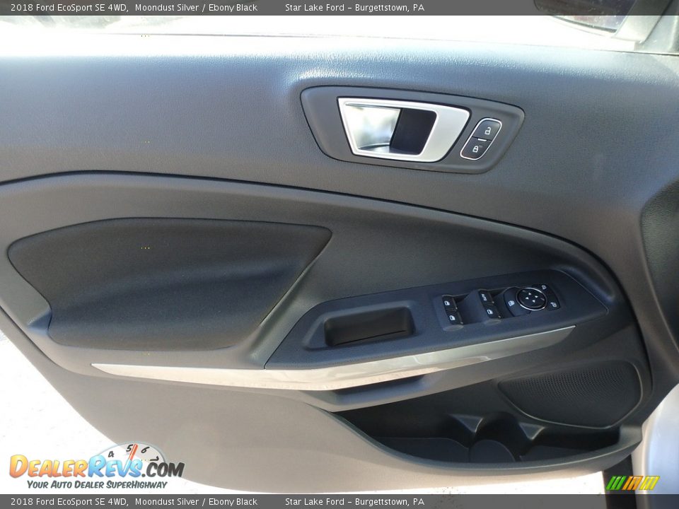 2018 Ford EcoSport SE 4WD Moondust Silver / Ebony Black Photo #13
