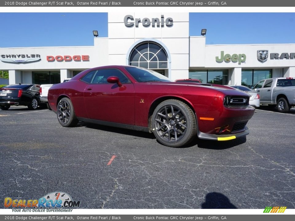2018 Dodge Challenger R/T Scat Pack Octane Red Pearl / Black Photo #1