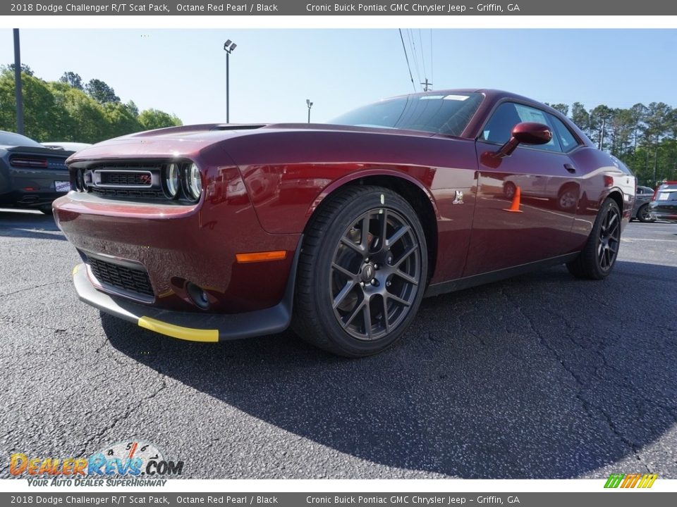 2018 Dodge Challenger R/T Scat Pack Octane Red Pearl / Black Photo #3