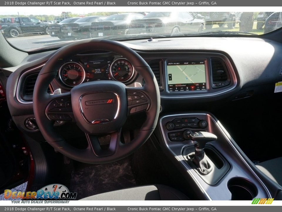 2018 Dodge Challenger R/T Scat Pack Octane Red Pearl / Black Photo #6