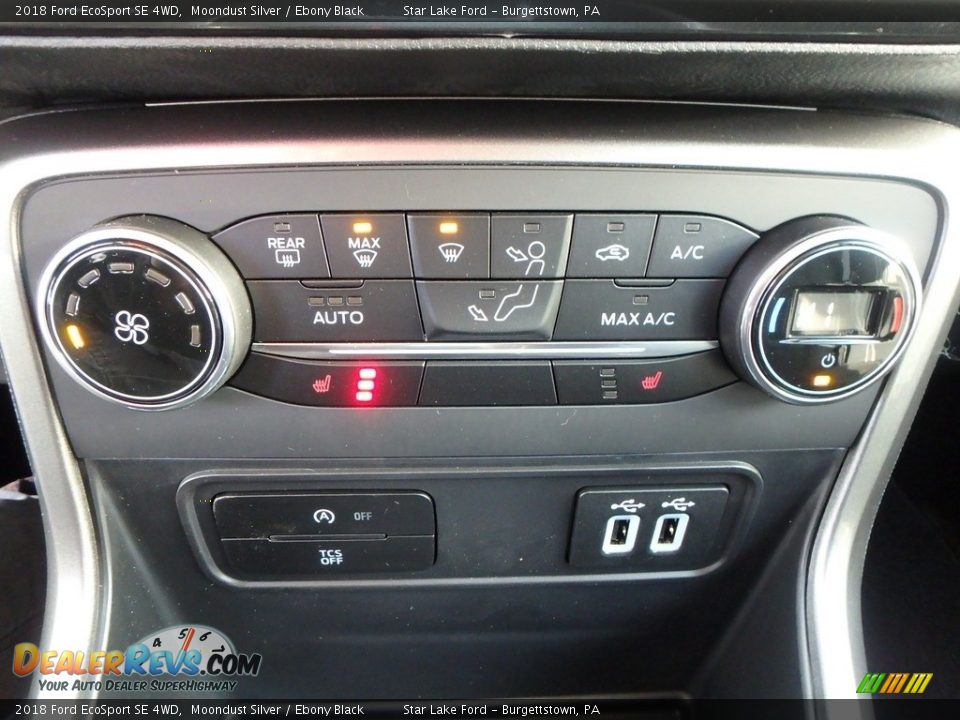 2018 Ford EcoSport SE 4WD Moondust Silver / Ebony Black Photo #20