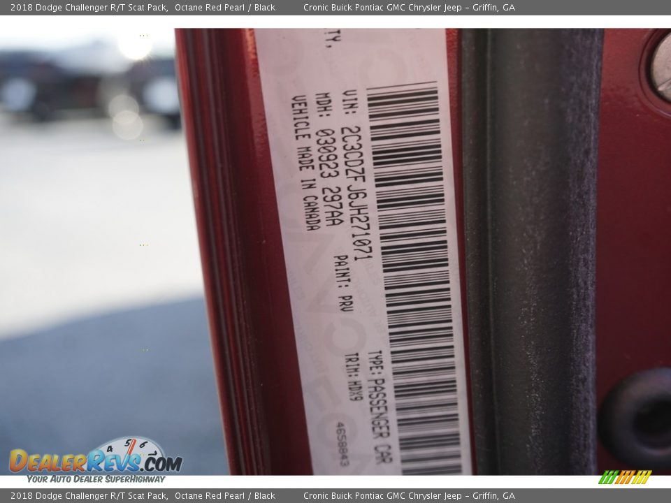 2018 Dodge Challenger R/T Scat Pack Octane Red Pearl / Black Photo #17