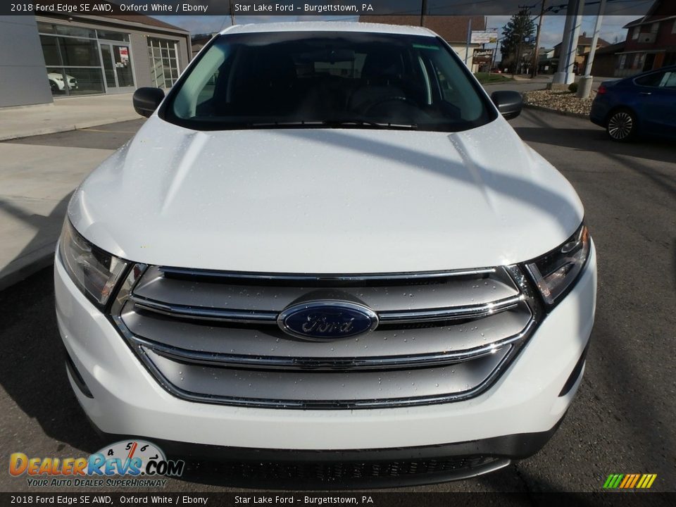 2018 Ford Edge SE AWD Oxford White / Ebony Photo #2