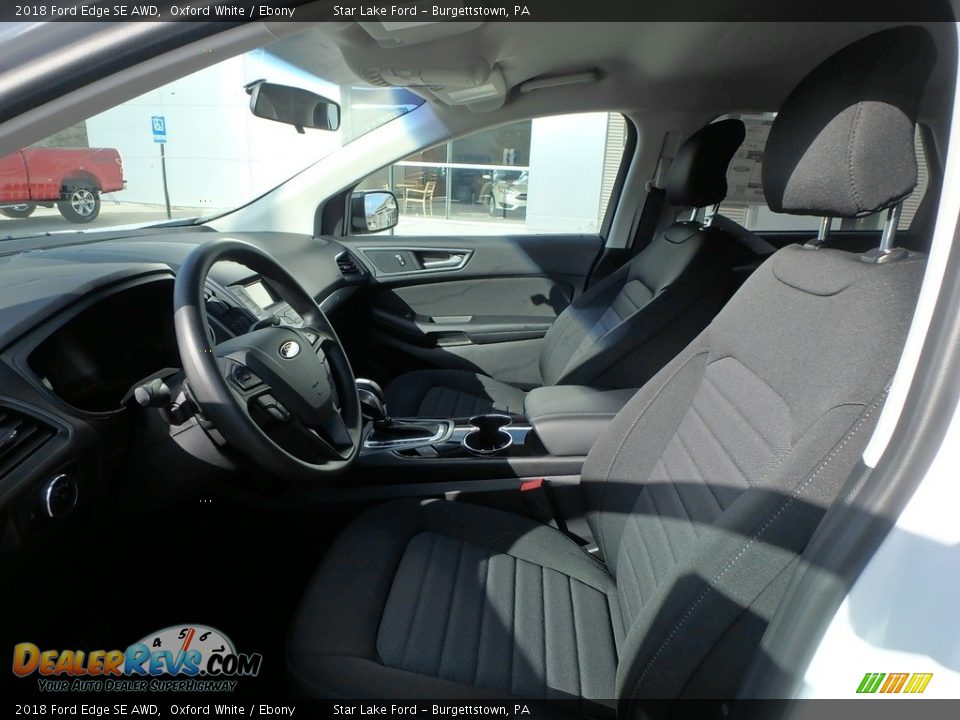 2018 Ford Edge SE AWD Oxford White / Ebony Photo #10