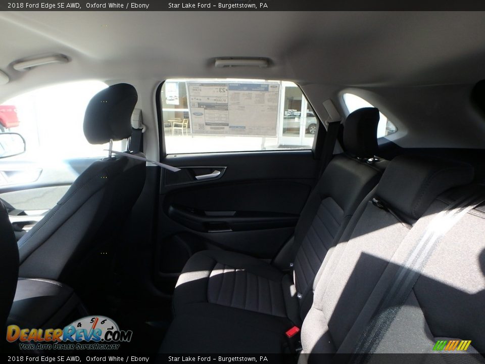 2018 Ford Edge SE AWD Oxford White / Ebony Photo #11
