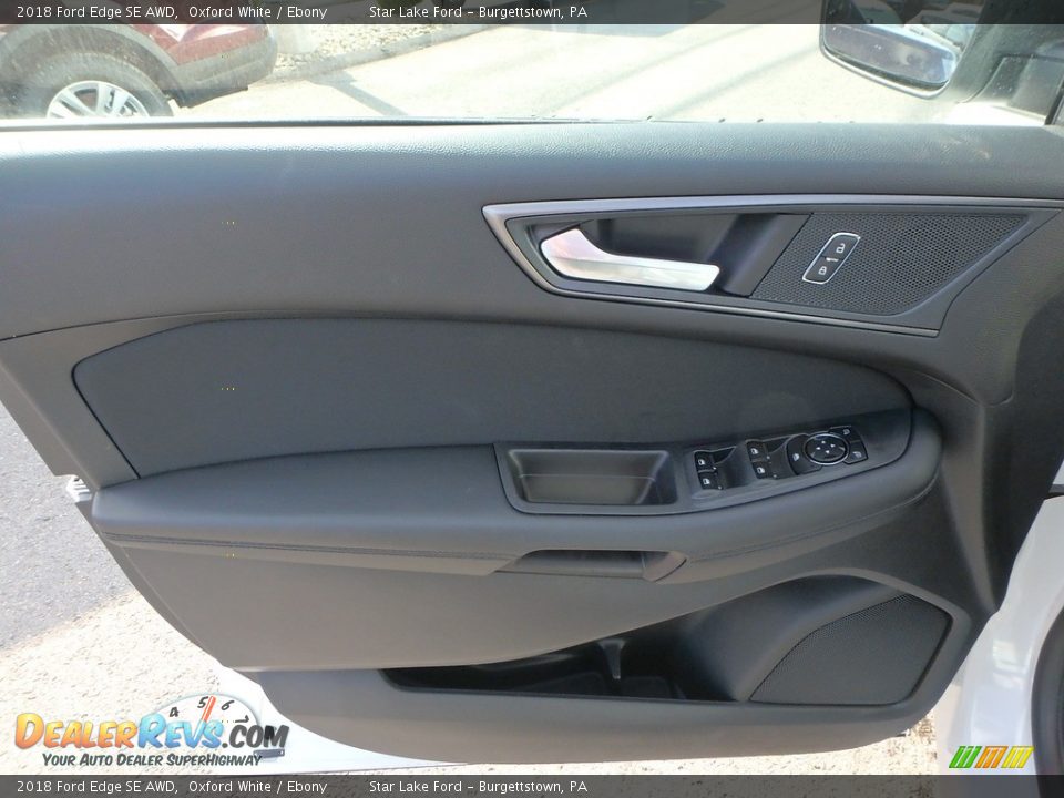 2018 Ford Edge SE AWD Oxford White / Ebony Photo #13