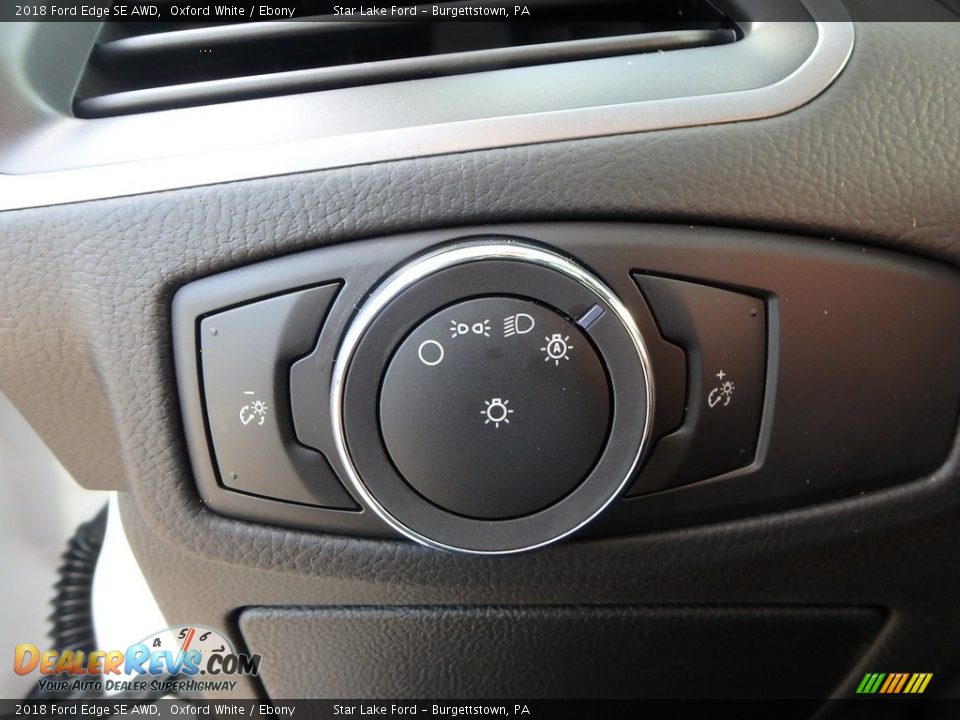2018 Ford Edge SE AWD Oxford White / Ebony Photo #15