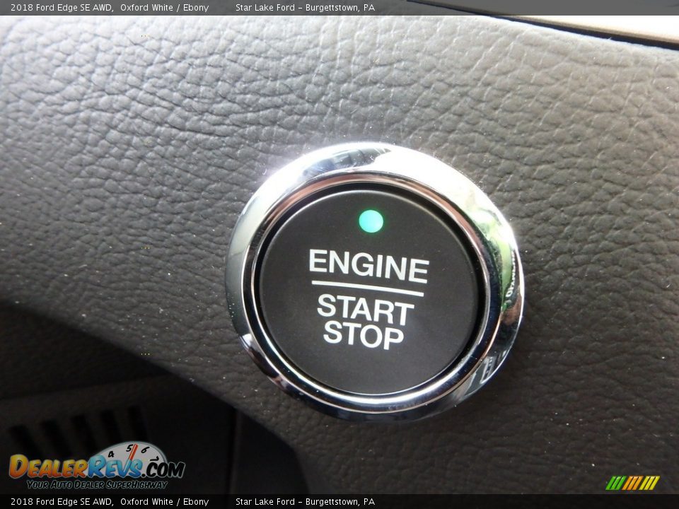 2018 Ford Edge SE AWD Oxford White / Ebony Photo #17