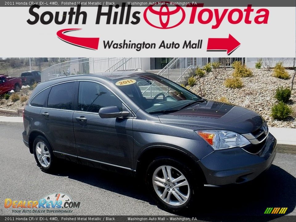 2011 Honda CR-V EX-L 4WD Polished Metal Metallic / Black Photo #1
