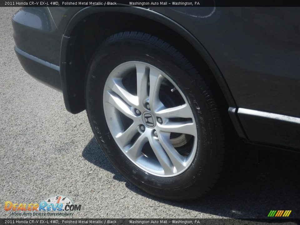 2011 Honda CR-V EX-L 4WD Polished Metal Metallic / Black Photo #3
