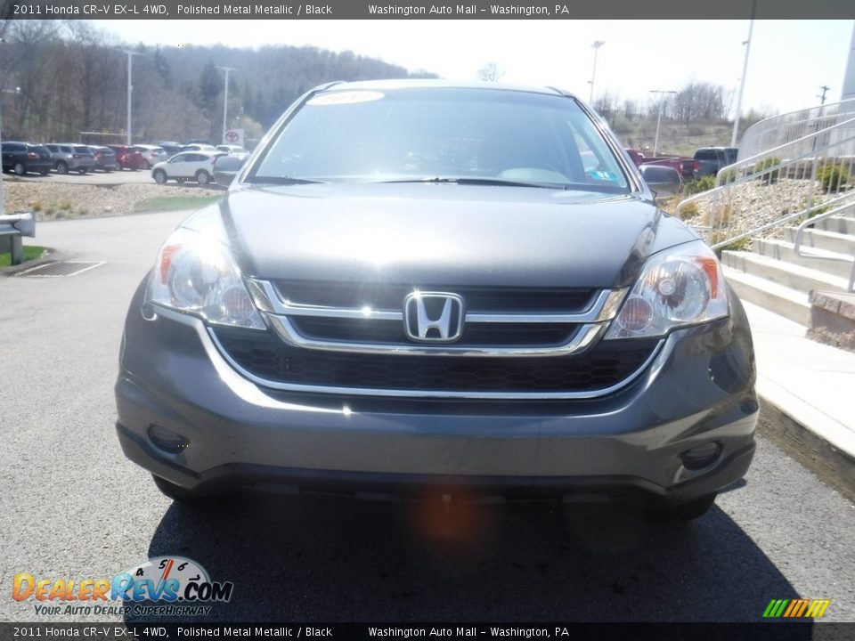2011 Honda CR-V EX-L 4WD Polished Metal Metallic / Black Photo #5