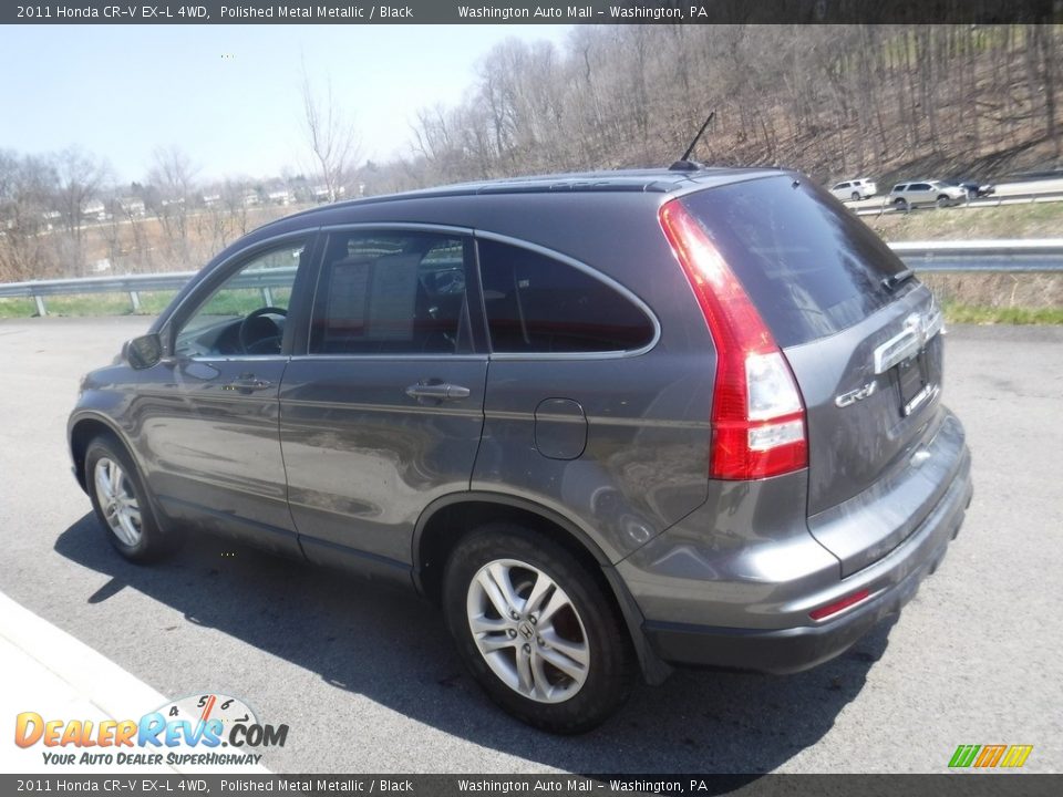 2011 Honda CR-V EX-L 4WD Polished Metal Metallic / Black Photo #8