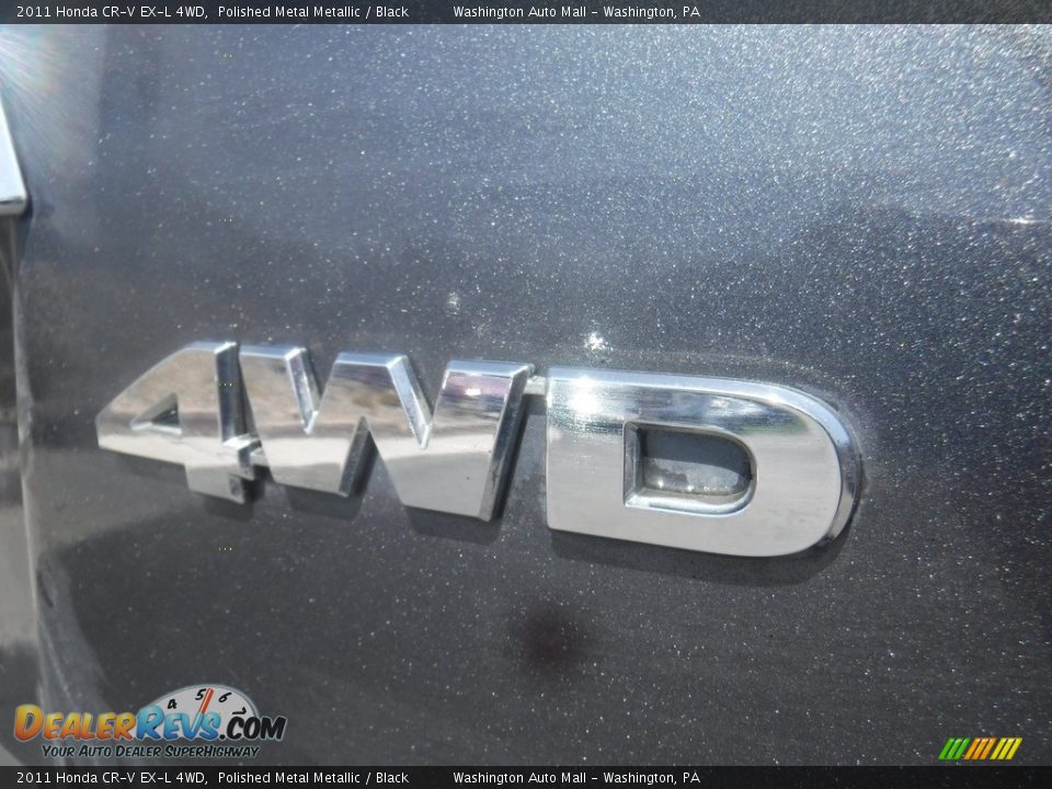 2011 Honda CR-V EX-L 4WD Polished Metal Metallic / Black Photo #9