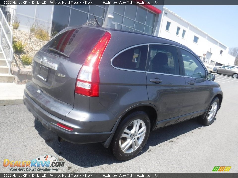 2011 Honda CR-V EX-L 4WD Polished Metal Metallic / Black Photo #10