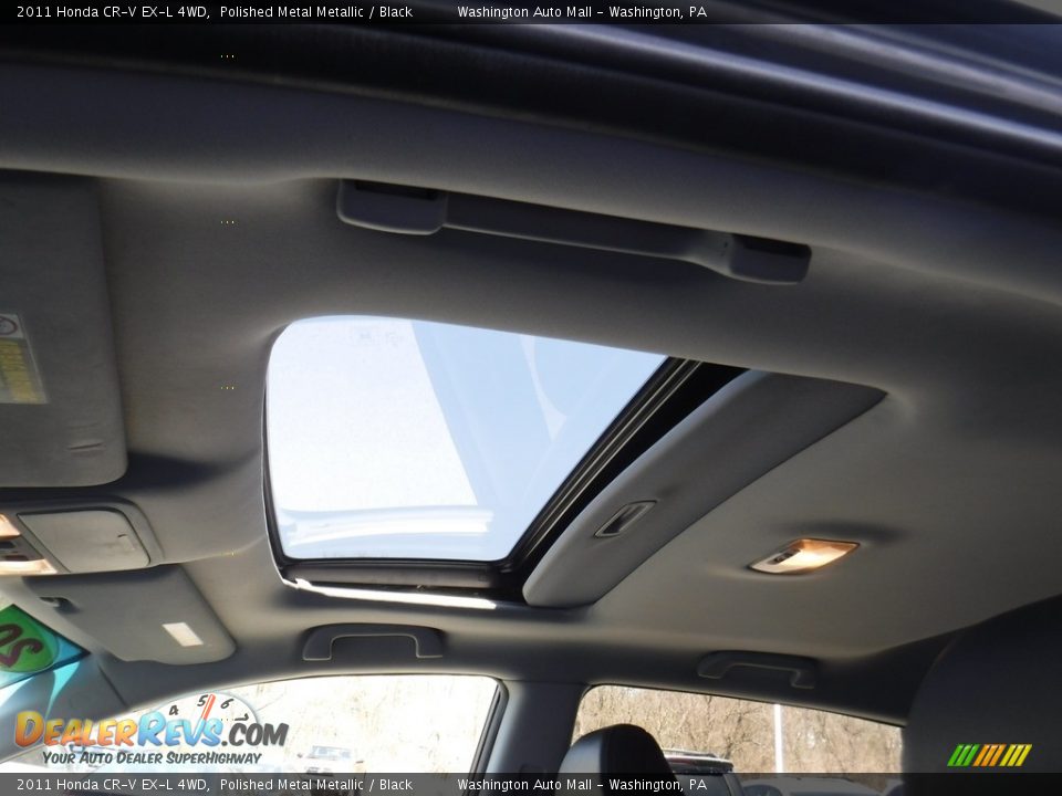 2011 Honda CR-V EX-L 4WD Polished Metal Metallic / Black Photo #11