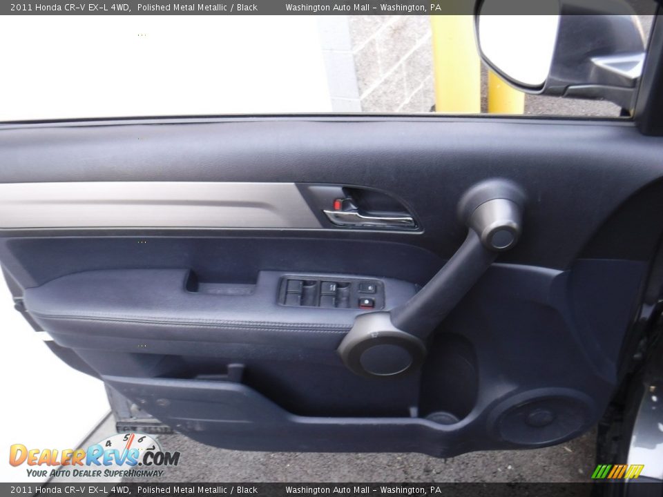 2011 Honda CR-V EX-L 4WD Polished Metal Metallic / Black Photo #13
