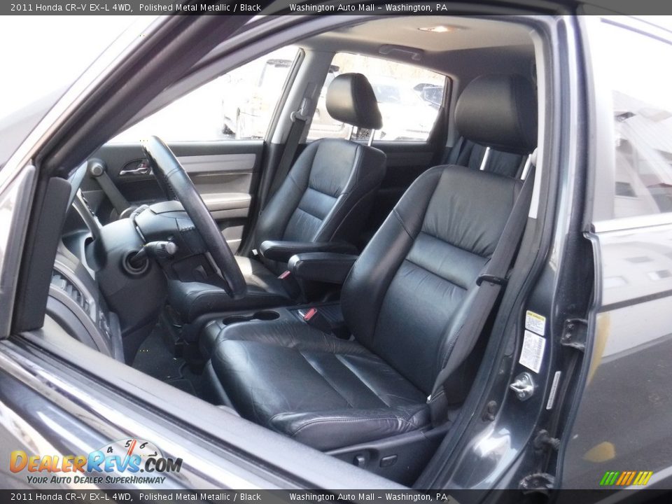 2011 Honda CR-V EX-L 4WD Polished Metal Metallic / Black Photo #14