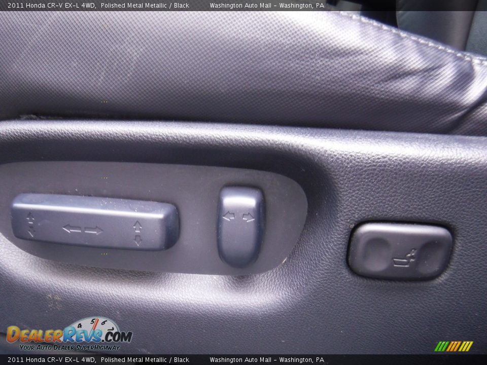 2011 Honda CR-V EX-L 4WD Polished Metal Metallic / Black Photo #15