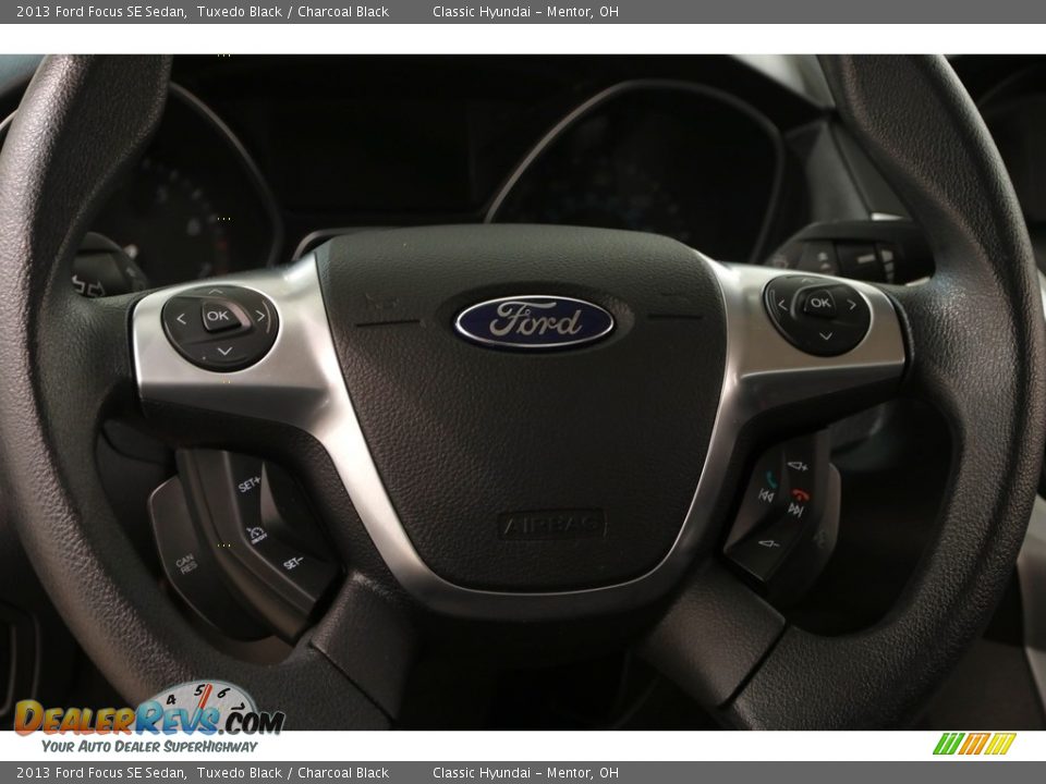 2013 Ford Focus SE Sedan Tuxedo Black / Charcoal Black Photo #7