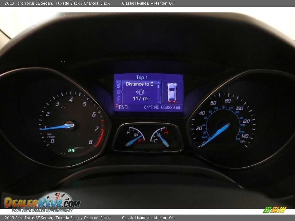 2013 Ford Focus SE Sedan Tuxedo Black / Charcoal Black Photo #8