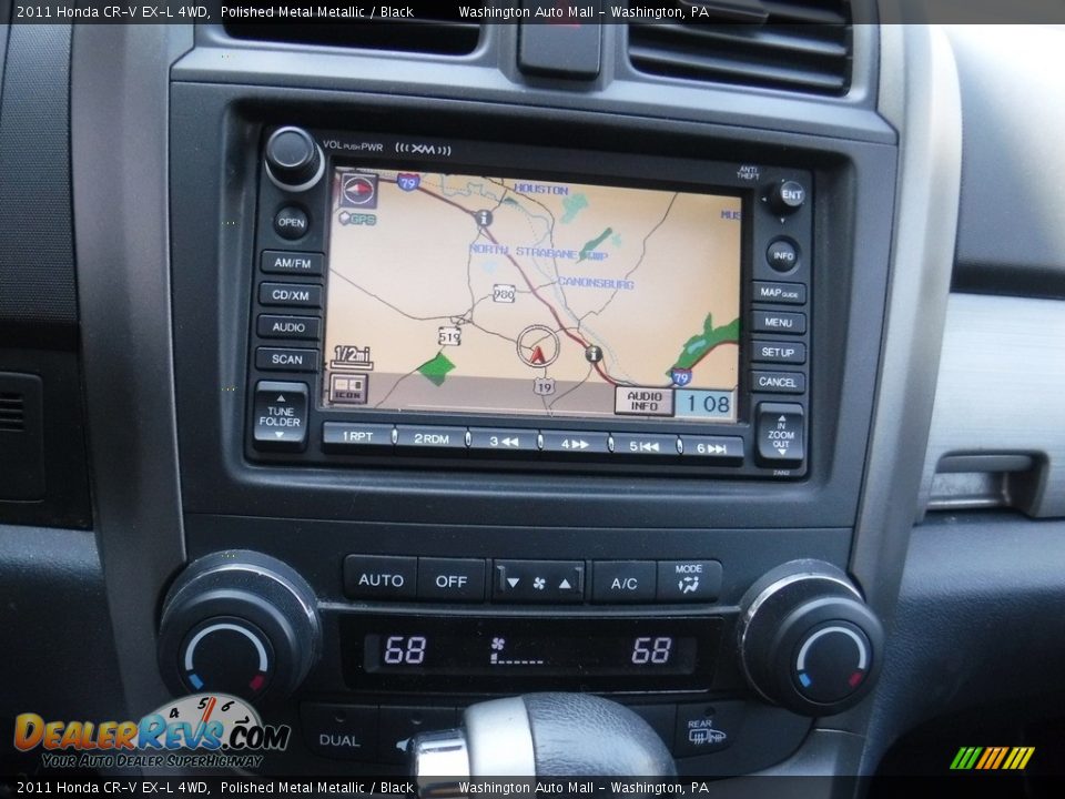 2011 Honda CR-V EX-L 4WD Polished Metal Metallic / Black Photo #16