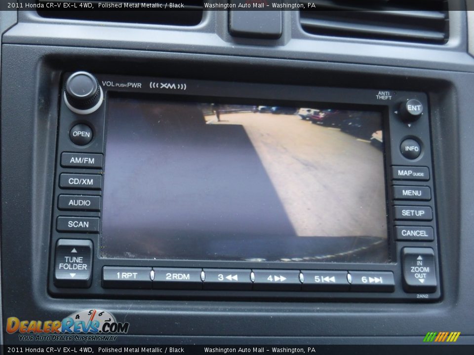 2011 Honda CR-V EX-L 4WD Polished Metal Metallic / Black Photo #17