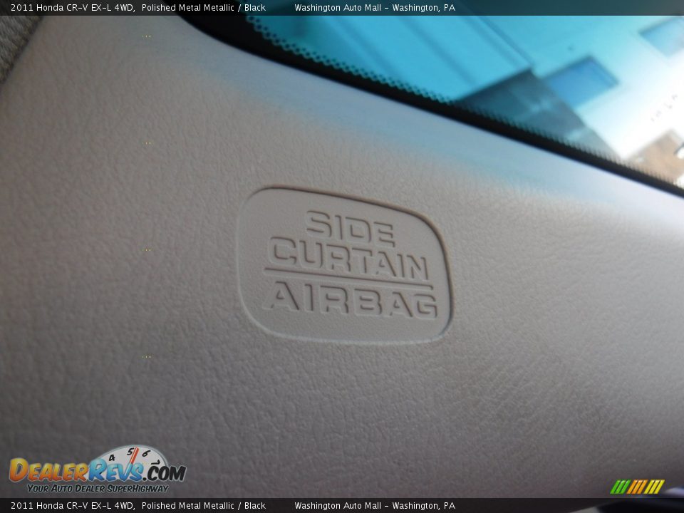 2011 Honda CR-V EX-L 4WD Polished Metal Metallic / Black Photo #19