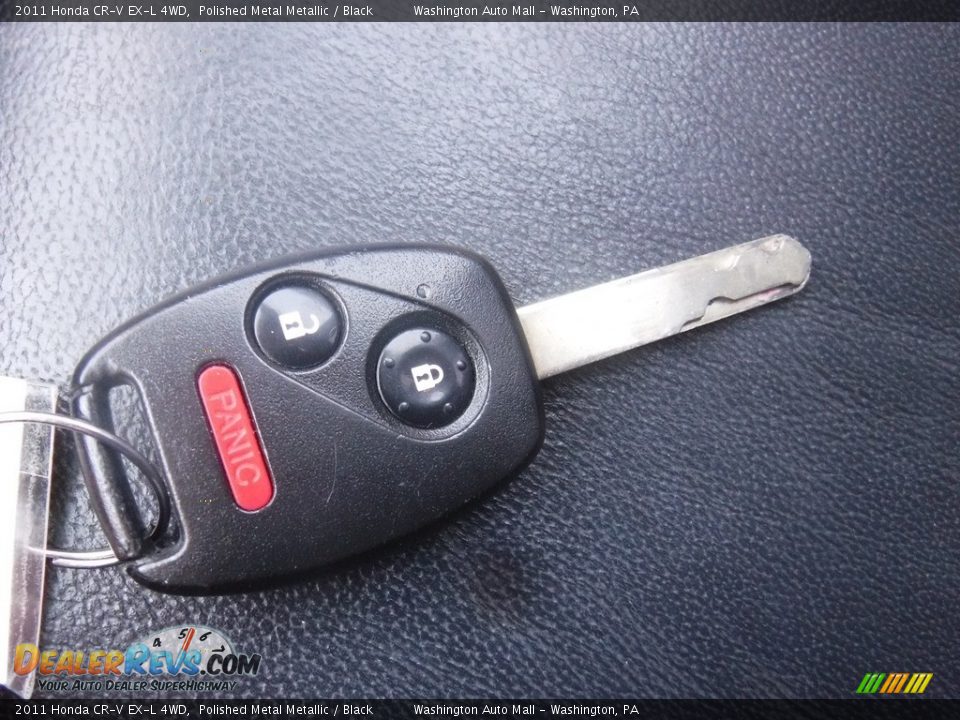 2011 Honda CR-V EX-L 4WD Polished Metal Metallic / Black Photo #23