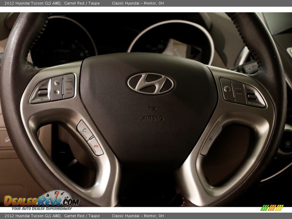 2012 Hyundai Tucson GLS AWD Garnet Red / Taupe Photo #7