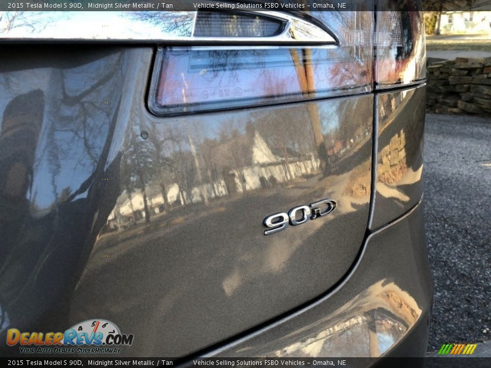 2015 Tesla Model S 90D Midnight Silver Metallic / Tan Photo #3