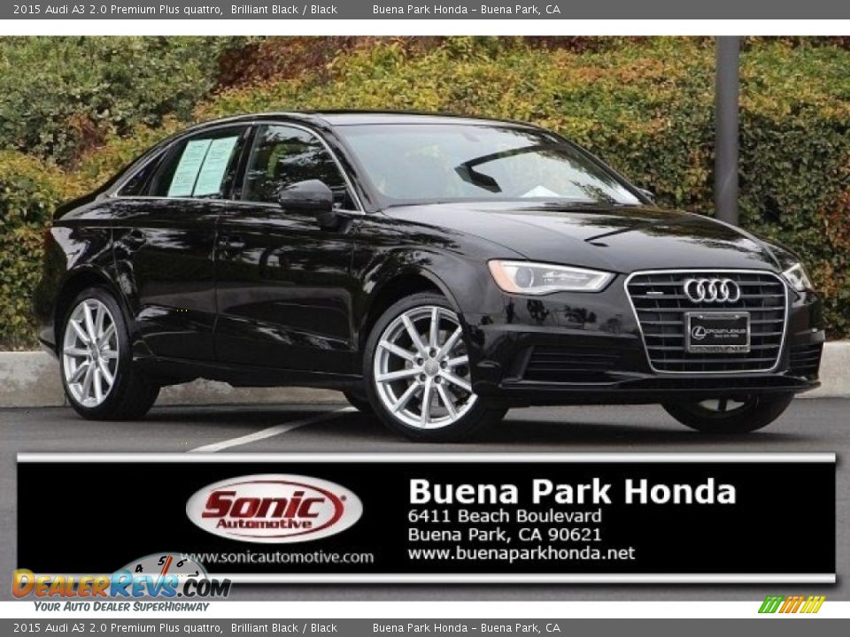 2015 Audi A3 2.0 Premium Plus quattro Brilliant Black / Black Photo #1