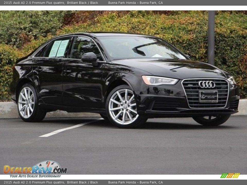 2015 Audi A3 2.0 Premium Plus quattro Brilliant Black / Black Photo #2