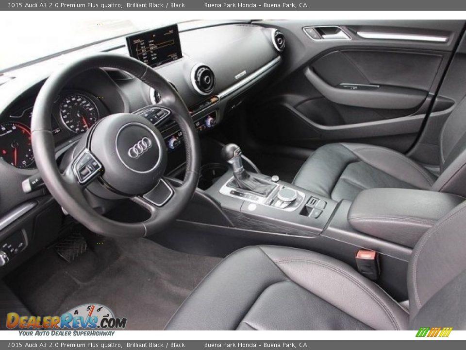 2015 Audi A3 2.0 Premium Plus quattro Brilliant Black / Black Photo #12