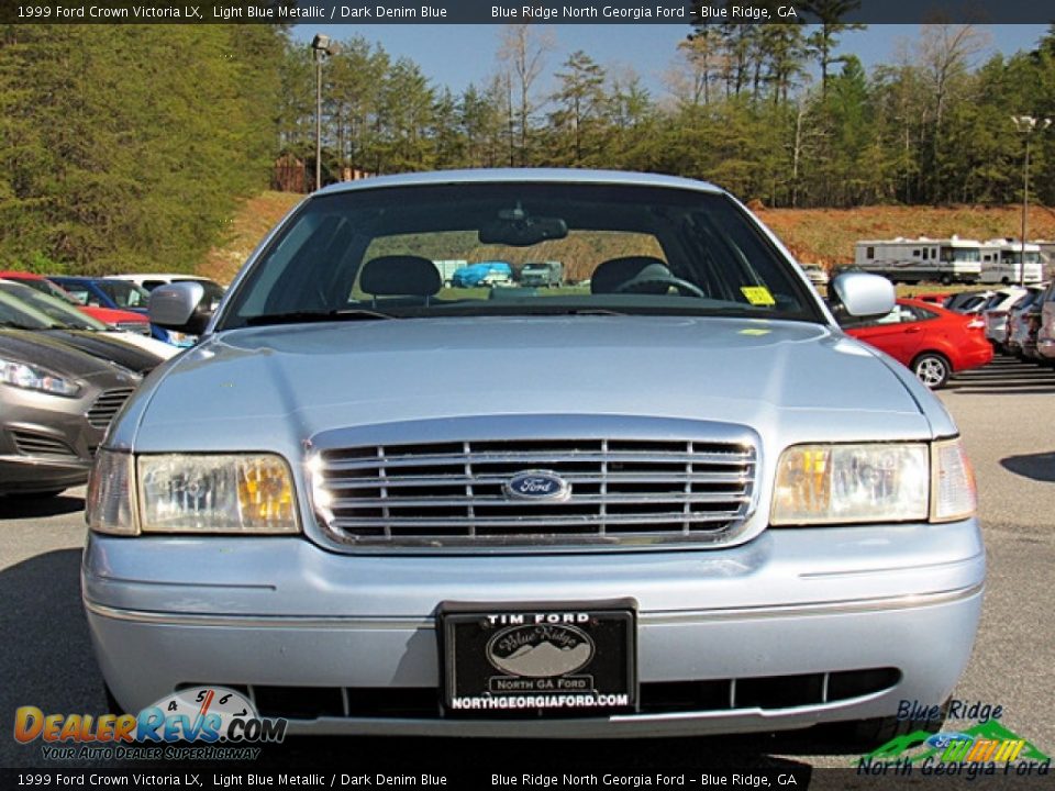 1999 Ford Crown Victoria LX Light Blue Metallic / Dark Denim Blue Photo #8