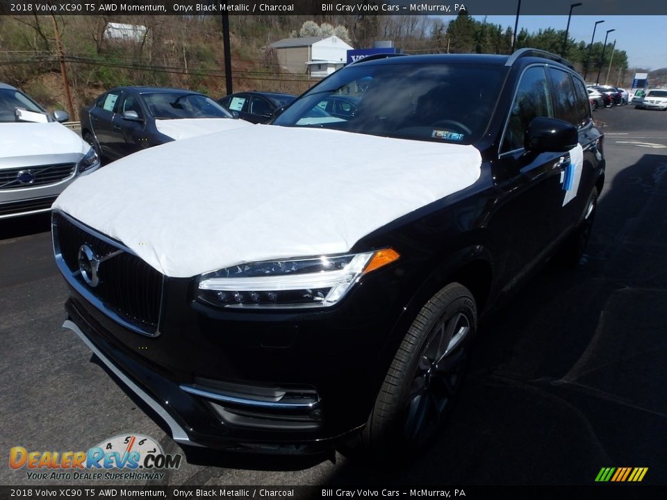 2018 Volvo XC90 T5 AWD Momentum Onyx Black Metallic / Charcoal Photo #5