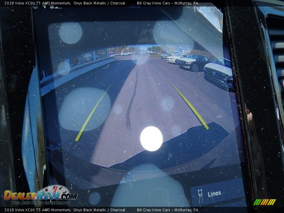 2018 Volvo XC90 T5 AWD Momentum Onyx Black Metallic / Charcoal Photo #15