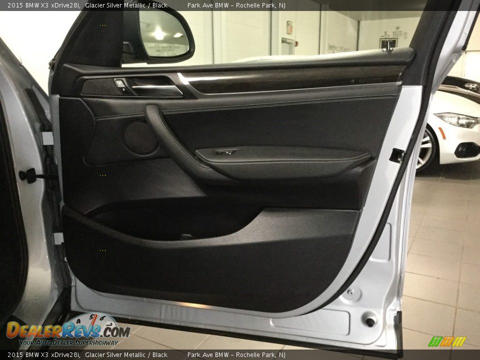 2015 BMW X3 xDrive28i Glacier Silver Metallic / Black Photo #15