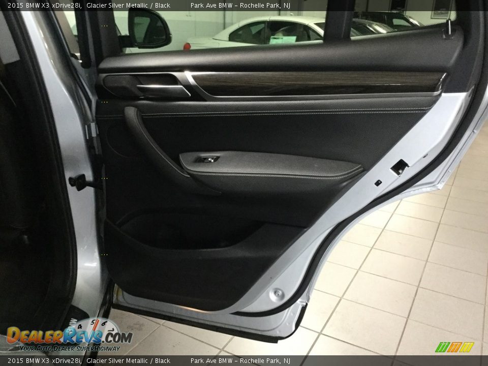 2015 BMW X3 xDrive28i Glacier Silver Metallic / Black Photo #18