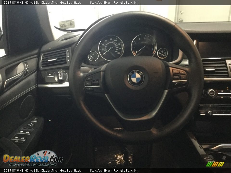 2015 BMW X3 xDrive28i Glacier Silver Metallic / Black Photo #22