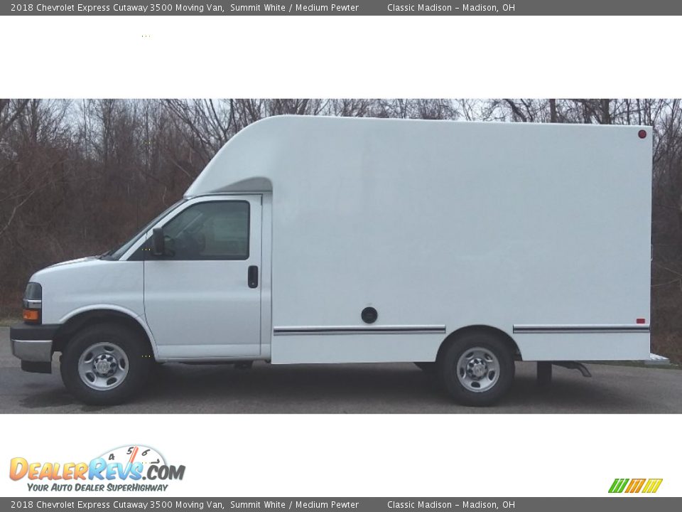 2018 Chevrolet Express Cutaway 3500 Moving Van Summit White / Medium Pewter Photo #3