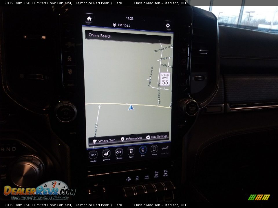 Navigation of 2019 Ram 1500 Limited Crew Cab 4x4 Photo #14