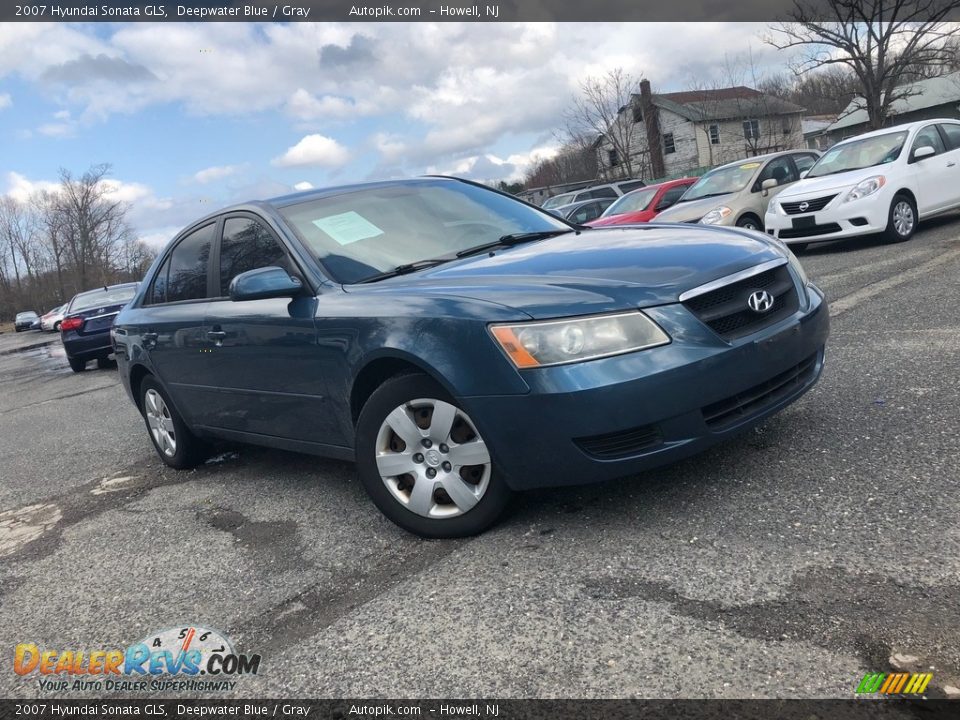2007 Hyundai Sonata GLS Deepwater Blue / Gray Photo #1