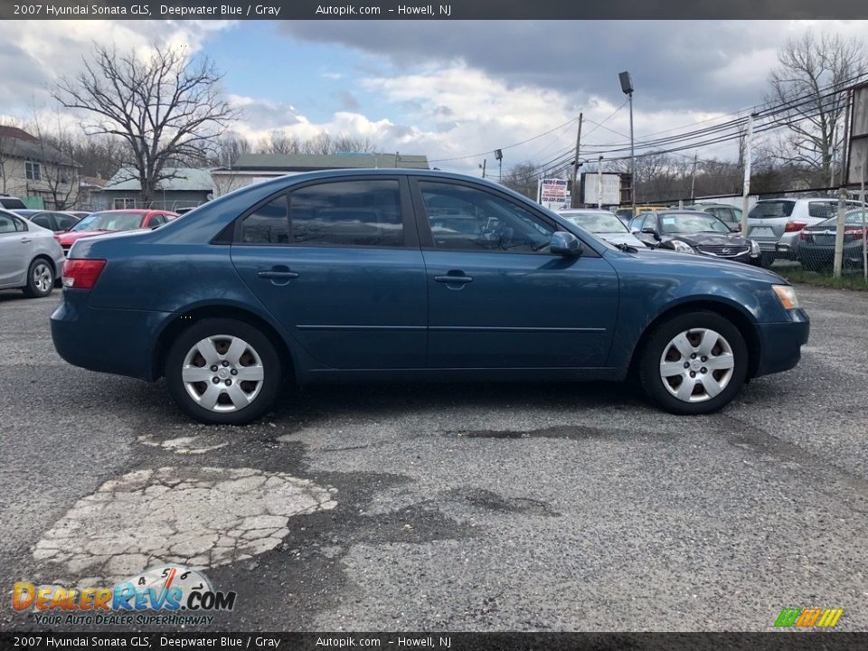2007 Hyundai Sonata GLS Deepwater Blue / Gray Photo #3
