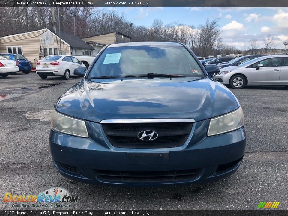 2007 Hyundai Sonata GLS Deepwater Blue / Gray Photo #10