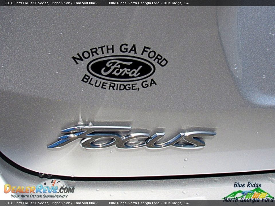 2018 Ford Focus SE Sedan Ingot Silver / Charcoal Black Photo #33