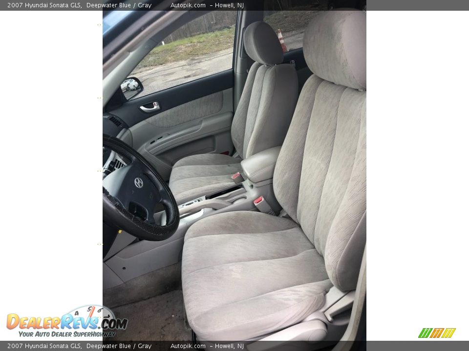 2007 Hyundai Sonata GLS Deepwater Blue / Gray Photo #12