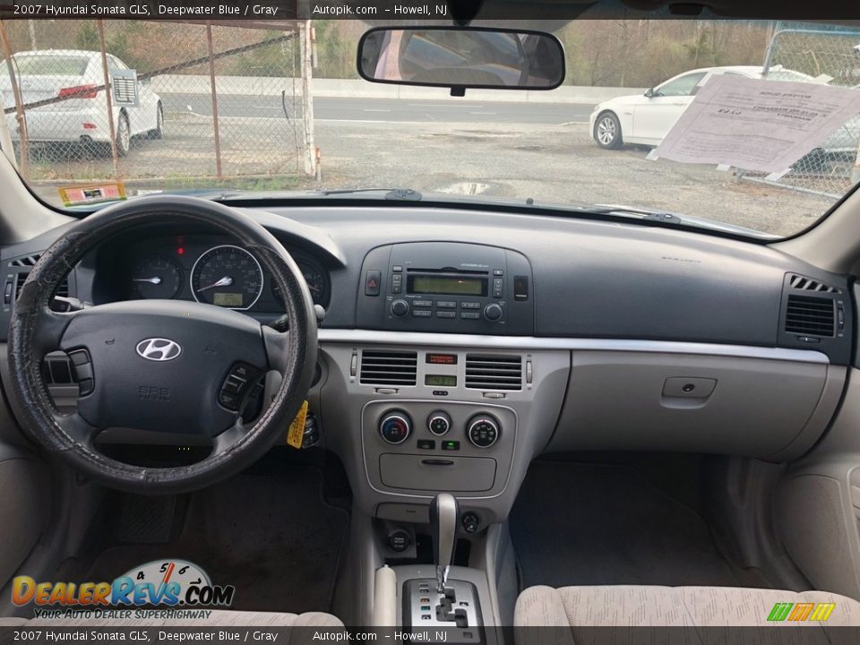 2007 Hyundai Sonata GLS Deepwater Blue / Gray Photo #16